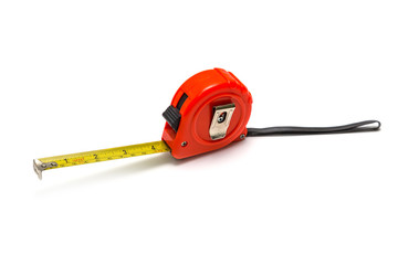 Tape measure isolated on white