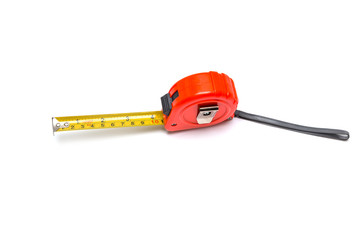 Tape measure isolated on white