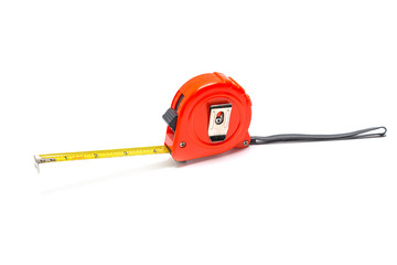 Tape measure isolated on white