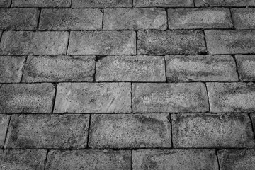 Obraz premium Old floor red brick wall texture