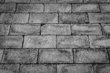 Obraz premium Old floor red brick wall texture