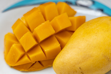 Delicious fruit yellow mango