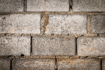 Old Gray concrete construction blocks