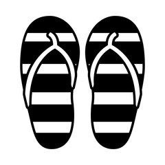 rubber flip flops accessory white background