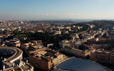 Rome seen from the dome of Saint Peter
