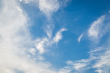Blue sky and clouds background
