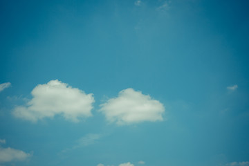 Vintage Blue sky and clouds background