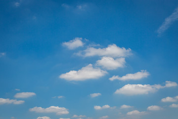 Blue sky and clouds background