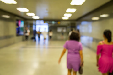 Blur people at the subway