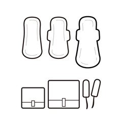 Set of sanitary items.