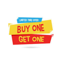 Buy One Get One Origami Label