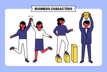 Business people and office workers vector design.
