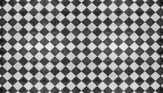 carrelage ancien damier