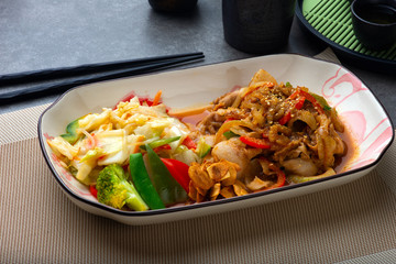 japanese stir fry itame pork and cabbage