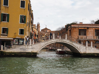 Fototapeta na wymiar Venice, the city of water One of the popular Italian cities