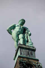 Fototapeta na wymiar Hercules, Hercules statue, Bergpark Wilhelmshohe, Kassel, Germany, Europe