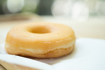 Sweet donut dessert cook homemade with sugar