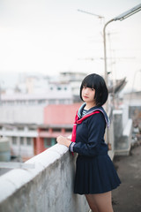 Obraz premium Asian school girl