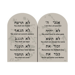 Ten commandments of God 