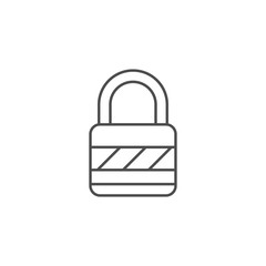 Padlock vector flat icon