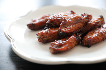 buffalo wings , Fried chicken with hot and spicy sauce