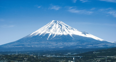 Close-up View of Mount Fuji, Japan