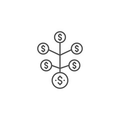 Return on Investment Line Icon