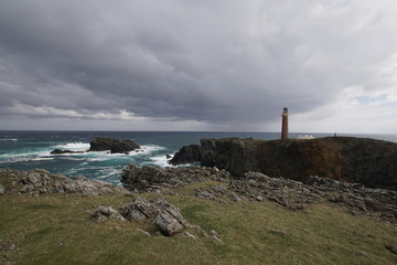 Fototapeta na wymiar Butt of Lewis Lighthouse am nordlichen Ende der Isle of Lewis