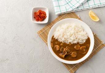 seafood curry japan with rice