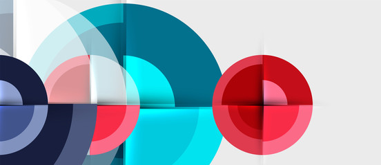 Obraz premium Circular geometrical design template