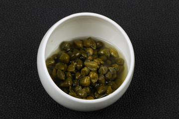 Capers in the bowl