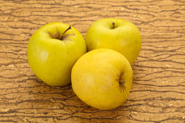 Yellow ripe apples