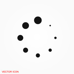 Refresh icon vector sign symbol for design