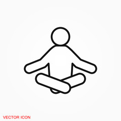 Relax icon vector sign symbol for design