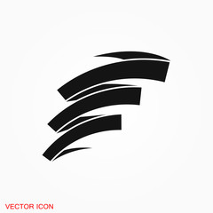 Ribbon icon vector sign symbol for design