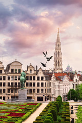 Fototapeta na wymiar Mount of the Arts, Brussels city, Belgium