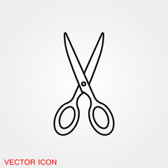 Scissors icon vector sign symbol for design