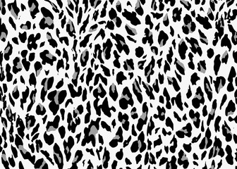 Gray Leopard skin pattern design. Leopard print vector illustration background. Wildlife fur skin design illustration for print, web, home decor, fashion, surface, graphic design