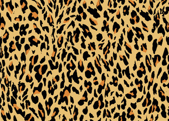 Leopard skin pattern design. Leopard print vector illustration background. Wildlife fur skin design illustration for print, web, home decor, fashion, surface, graphic design