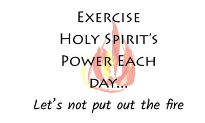 Pentecost Sunday, Typography for print or use as poster, card, flyer or T shirt