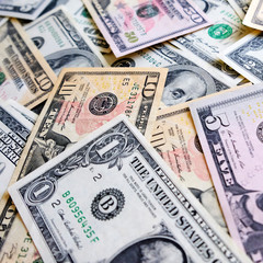 American dollars background. USA money