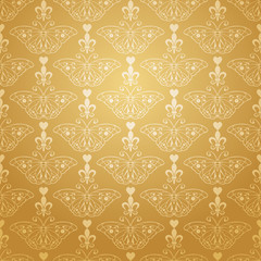 Obraz premium wallpaper with butterflies