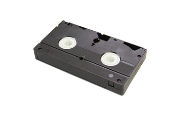 Obraz premium Old tape with white box isolated White background 