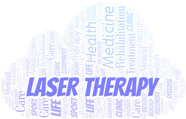 Laser Therapy word cloud. Wordcloud made with text only.