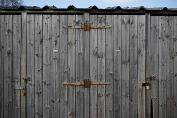 old wooden door