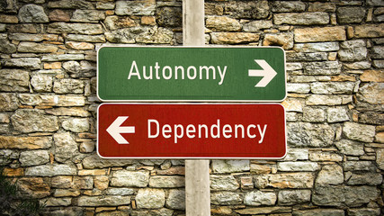 Street Sign to Autonomy versus Dependency