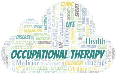 Occupational Therapy word cloud. Wordcloud made with text only. - 271382099