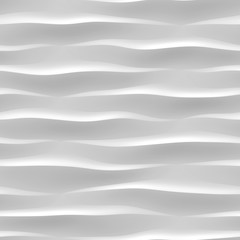 Wave seamless pattern, 3d background