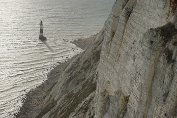 cliff and lighthouse