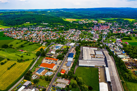 Laubach in Hessen mit der Drohne